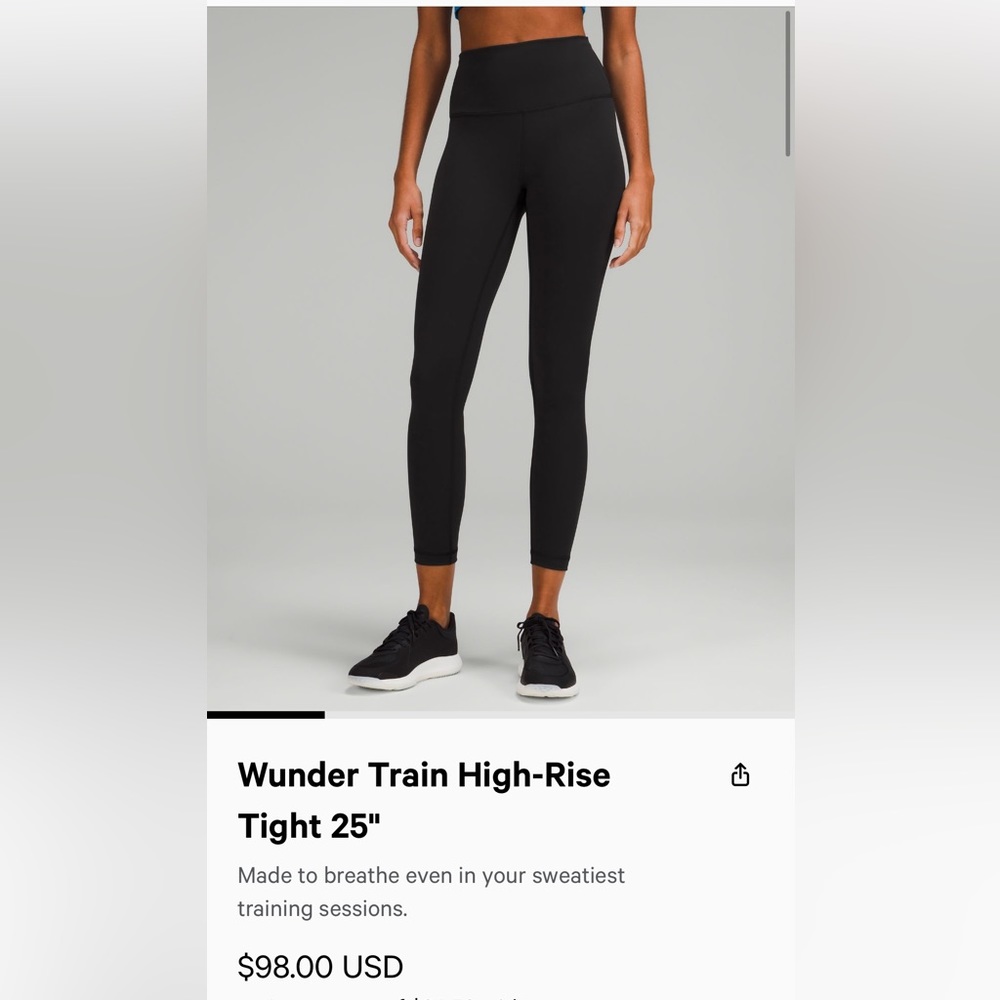 Lululemon Wunder Train 25” Inseam